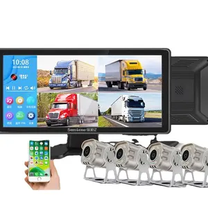 Zware Vrachtwagen Vierweg Monitoring Auto Recorder Achteruitrijcamera All-In-One Machine Hd Nachtzicht/Spiegel Verbinding/Touchscreen