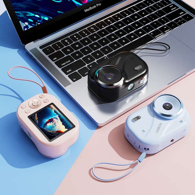 X-1000  Retro Popular Student Digital Camera Front Rear Dual Cameras High Definition Entry Level Portable Children's Camera