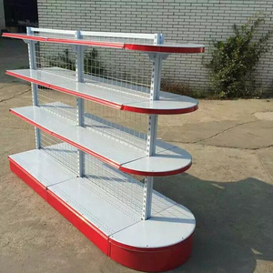 Estantes de supermercado ajustables de alta calidad, estantes de malla de alambre de doble cara, estante de exhibición para tienda trasera - Product Image 6