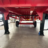 Niveleur de quai mobile, rampe de chargement portable pour camions, plateforme de chargement manuelle hydraulique en acier à haute teneur en manganèse