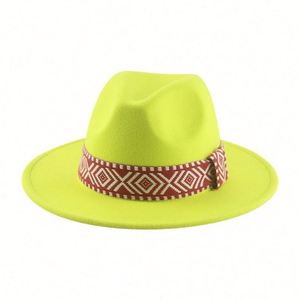 Ethnic Wind Woven Fedora <b>Hat</b> <b>for</b> Men <b>for</b> Party Business Casual and Outdoor <b>for</b> Autumn and Winter - Product Image 6