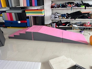 Plataforma de Entrenamiento de Equilibrio de Cuero PU Resistente, Rampa HSW con Escaleras para Ejercicios en Interiores - Product Image 6