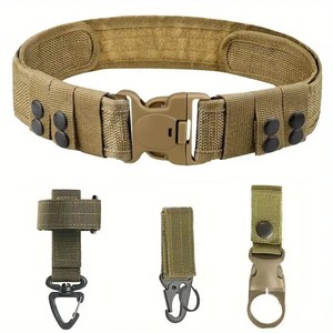 Cinturón Táctico de Nailon para Hombre, Cinturón de Servicio de Seguridad, Cómodo para Llevar, para Luces de Caza, Accesorios de Caza, Elasticidad, Varios Tamaños - Product Image 5