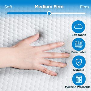 <span class=keywords><strong>Matelas</strong></span> de refroidissement 3 pouces lit simple housse lavable <span class=keywords><strong>matelas</strong></span> en mousse à mémoire de forme à trois volets pour le camping et le voyage <span class=keywords><strong>sur</strong></span> la route - Product Image 3