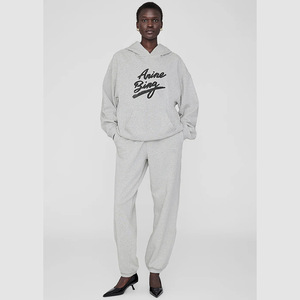 Wholesale Sweatpants and Hoodie Set Women Custom logo High Quality Winter <b>Zip</b> <b>up</b> Jogger Women Hoodie - Product Image 2