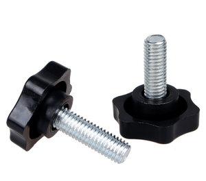 中国製高品質OEMプラスチック梅の花型手回しネジ、家具用ハンドツイストスクリューノブネジ - Product Image 4