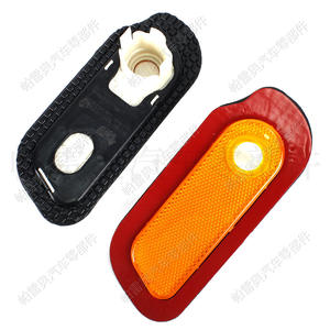 Reflector de Ventana para Automóvil Volkswagen Touareg 2004-2007, Luz Lateral Naranja ABS con Orificio para Radar, Montaje con Cinta 3M - Product Image 5