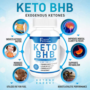 Complément de cétones Keto BHB Pilules de régime cétogène pour la cétose Énergie Concentration Métabolisme pour femmes et hommes Capsules Keto - Product Image 3