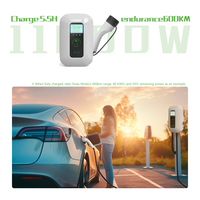 E-Mingze 11kW 16A AC Wall Mounted EV Charging Wallbox, Pengisi Daya Kendaraan Listrik Kompatibel dengan BYD, Bersertifikasi CE RoHS