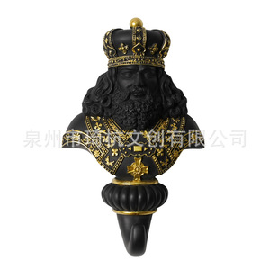 ตะขอแขวนผนังรูปหมากรุก คิง ควีน ทำจากเรซิ่น ของตกแต่งแปลกใหม่สำหรับบ้าน ห้องนอน ห้องนั่งเล่น สำนักงาน - Product Image 5