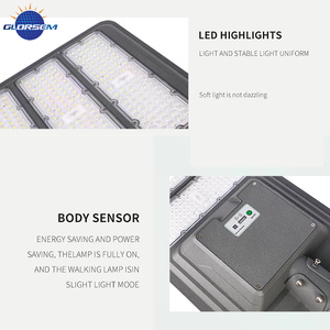 Lámpara <span class=keywords><strong>Solar</strong></span> LED Integrada Todo <span class=keywords><strong>en</strong></span> Uno para Exteriores, Impermeable IP66, para Carreteras, 300, 400, 500 Vatios, Gran Oferta - Product Image 3