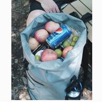 Sac à dos extérieur imperméable en PVC anti-rayures avec cordon élastique pour l'alpinisme, la randonnée en forêt et les voyages en pleine nature