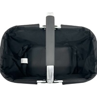 Panier de pique-nique pliable en aluminium et tissu, durable et portable, avec une capacité de 30 L, doublure thermique pour le camping en plein air