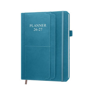 Agenda de Negocios 2026 en Inglés, Formato A5, Encuadernación en Espiral, Cubierta de Cuero, Impresa, Ecológica, Planificador Estudiantil, Registro de Horarios - Product Image 1