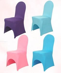 Polyester Spandex arc avant <span class=keywords><strong>bleu</strong></span> Royal chaise couverture Stretch Slip chaise <span class=keywords><strong>couvre</strong></span> pour mariage fête événement hôtel Banquet Restaurant - Product Image 5