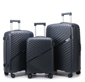 Ensemble de valises à roulettes pour hommes et femmes, <span class=keywords><strong>valise</strong></span> à roulettes, en plastique PP durable, 3 pièces, offre spéciale, - Product Image 2