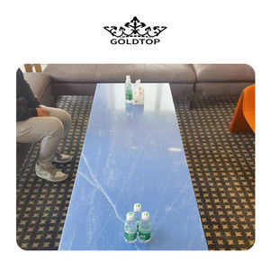 Goldtop Quartzo Modern Mamie Blue Slab Encimera de cuarzo Ventas calientes 6036 Precio de fábrica Encimeras pulidas artificiales para hoteles - Product Image 4