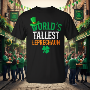 Camiseta del día de San Patricio del duende más alto del mundo - Product Image 3