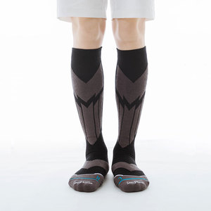 <span class=keywords><strong>Chaussettes</strong></span> <span class=keywords><strong>de</strong></span> <span class=keywords><strong>ski</strong></span> sans laine pour hommes <span class=keywords><strong>Chaussettes</strong></span> thermiques à manchette longue avec coussin et évacuation <span class=keywords><strong>de</strong></span> l'humidité pour le snowboard et les sports d'hiver - Product Image 4