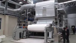 No1 Hoge Snelheid 100Ton Per Dag Virgin Pulp Afval Papier Zijdepapier Machine Fabriek Prijs