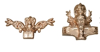 Esquinas de Ataúd Estilo Americano con Rosas, Adornos de Corona, Accesorios para Ataúd, Herrajes de Decoración Funeraria de Plástico Duradero