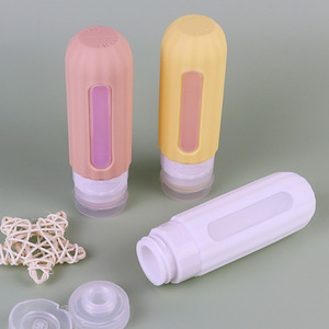 90ml/3oz Leak-proof Silicone Travel chai Set nhỏ gọn vệ sinh cá nhân Container có thể gập lại TSA được phê duyệt cho dầu gội Lotion đi bộ đường dài Refill - Product Image 4