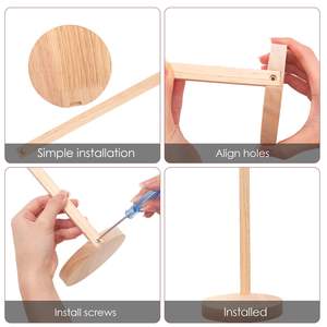 Organizador de Tapas de Vasos de Bambú, Organizador de Tapas de Vasos Desmontable, Soporte Vertical para Tapas de Botellas de Agua para Yeti/Stanley/Simple Modern - Product Image 3