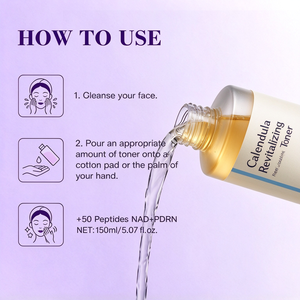 Tonique Revitalisant au Calendula Butylène Glycol Glycérine Extrait de Calendula Hydratation Profonde Soutien à la Résilience Cutanée Nourrit les Peaux Sèches - Product Image 6