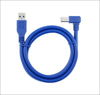 USB 3.0 A Plug Ke Kanan Sudut 90 Derajat USB 3.0 Kabel Plug Tipe B Kabel Printer Kecepatan Tinggi AM / BM