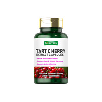Cápsulas de Extracto de Cereza Ácida Montmorency Concentrado con Harina de Arroz, Soporte Antioxidante Natural OEM ODM