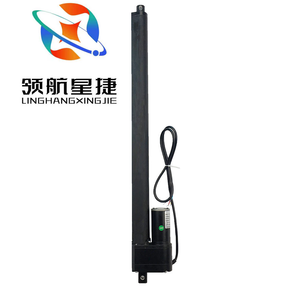 Actionneur linéaire électrique robuste 12V 24V CC à aimant permanent étanche avec tige de poussée pour usage agricole et industriel - Product Image 1