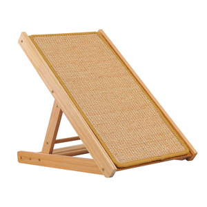Jouets personnalisés pour chat, planche à gratter pliable en bois naturel avec tampon en sisal - Product Image 5