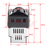 Super Bright Mini 1.8 Pouces Bi LED Laser Projecteur Lentille High Low Beam Light Matrix Modules Phare De Voiture