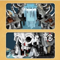 Reobrix 66012 MOC 2960PCS Piate Ship The Skull Pirate Island Bay Kit juguetes Building Block Brick Classic Movie Model Toys