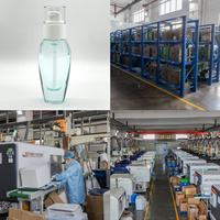 Flacon en verre pour fond de teint 30ml 50ml avec pompe - Prix usine en gros - Contenant cosmétique