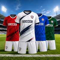 Maillot de football personnalisé vierge, équipement d'entraînement de football, maillots rétro, vestes, shorts, ensembles de sport complets 100% polyester respirant et à séchage rapide
