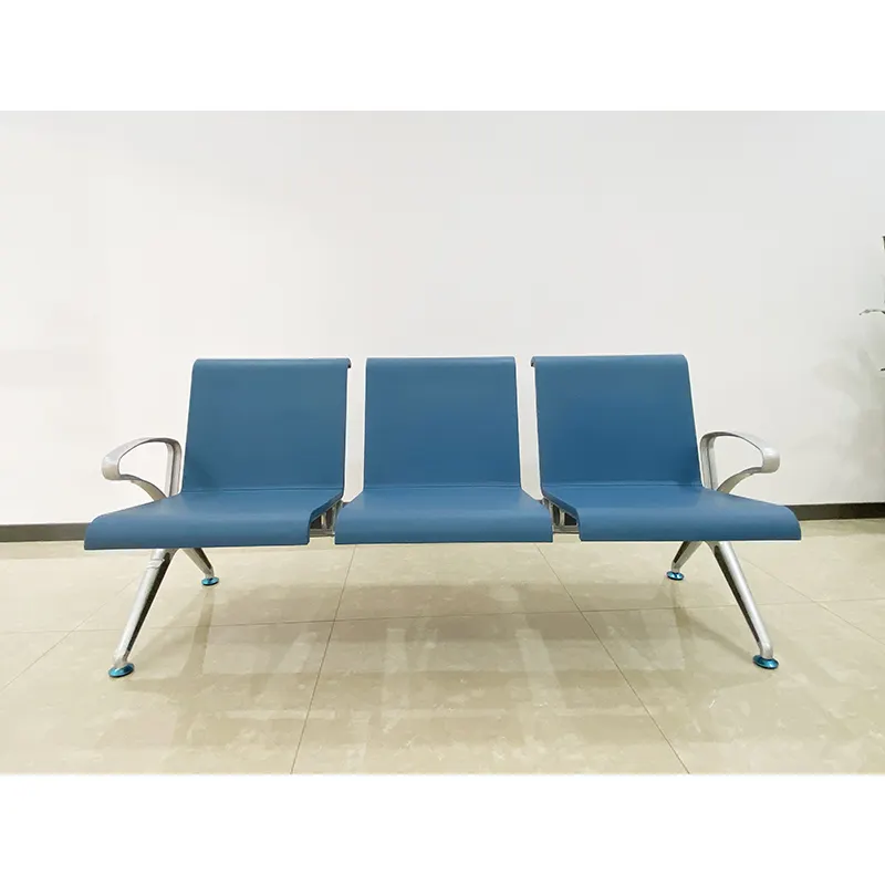 Hot Sale Airport Chair Waiting Pu 2-5 Seat Row Link Waiting Chair Hospital Waiting Room Public Gang Bench Seats