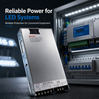 Alimentation à découpage monophasée encastrée RSP-500-24 12V 41.7A 504W avec convertisseur AC-DC et PFC pour contrôle industriel