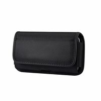 Étui de protection en nylon noir BECPLT pour 16 Pro Max, 15 Pro Max, 14 Pro Max avec clip ceinture et emplacements pour cartes d'identité