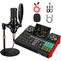 Tarjeta de Sonido Externa TENLAMP G10-BM800, Kit Profesional Dedicado para PC/Youtube, Transmisión en Vivo, Canto y Juegos