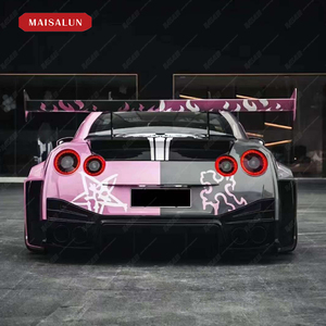 Mise à niveau vers les pare-chocs de voiture de style large LB de troisième génération pour le kit de carrosserie <span class=keywords><strong>Nissan</strong></span> GTR avec pare-chocs jupes latérales becquet d'aile de capot - Product Image 4