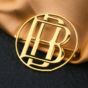 定制标志3D金名金属工艺品硬软珐琅胸针心形翻领徽章作为促销礼品卷轴护士徽章 - Product Image 1