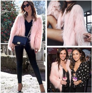Fashion New Style Women Winter Faux Fur Jacket più spesso warmer elegante Furry Faux Plush Fur Coat <span class=keywords><strong>Cardigan</strong></span> - Product Image 4