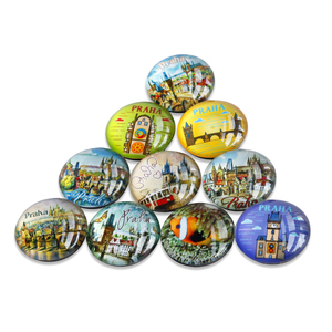 Wholesale High Quality Rectangular Round Square Shape Glass Crystal Iceland UK Germany Berlin Customized Fridge <strong>Magnet</strong> - Product Image 4