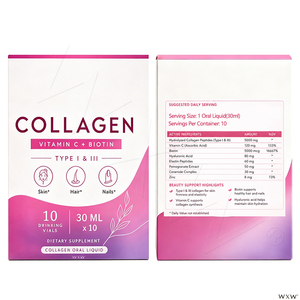 <span class=keywords><strong>Collagène</strong></span> liquide oral avec vitamine C et biotine, <span class=keywords><strong>collagène</strong></span> de type I et III provenant de bovins nourris à l'herbe pour la peau, les cheveux et les ongles, OEM Private - Product Image 5