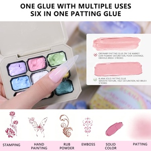 KLANA Nouveauté Gel Ombré 9 Couleurs Effet Dégradé PatPat Paint Gel à Ongles Scintillant Effet Sirène Gel de Peinture LED Palette Nail Art ODM - Product Image 2