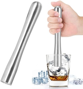 Muddler à cocktail en acier inoxydable 18/0, écologique, certifié LFGB, très vendu en <span class=keywords><strong>2022</strong></span>, outils de barman pour mélanger et remuer le citron - Product Image 2