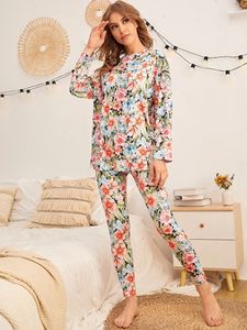 Conjunto a juego para mamá e hija, conjunto de algodón con estampado Floral para mamá y yo, pijamas de bambú para mujer, ropa de salón, conjuntos para mujer - Product Image 3
