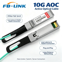 Cable Óptico Activo SFP+ a SFP+ de 10Gbps, 10G AOC1M~20M, Plug and Play, Baja Latencia, para Switch de Centro de Datos