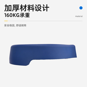 Aumentador de altura para inodoro, PU suave, azul, impermeable, antideslizante, para personas mayores, mujeres embarazadas, uso en el baño - Product Image 5